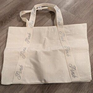 Pink / victorias secret rhinestone tote bag